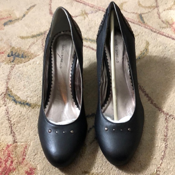 Carlos Borello Sonic Women's black leather heeled Shoe Size 10 NWOT - Picture 2 of 10
